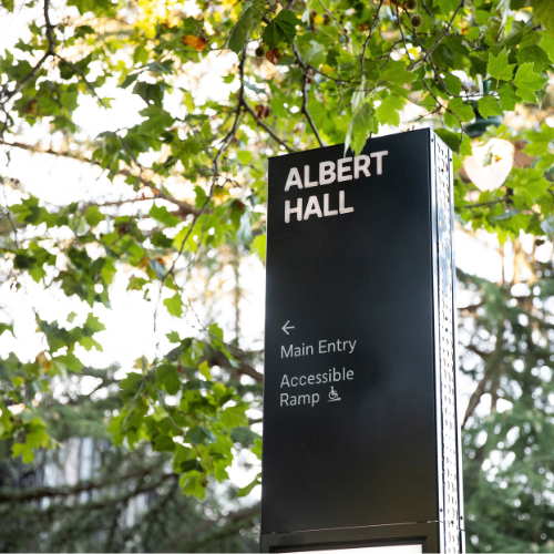 Albert Hall Park Signage Gavin Johns