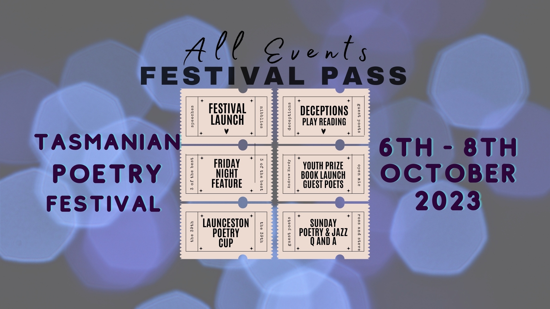 Tasmanian Poetry Festival Pass